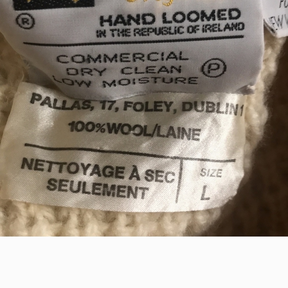 Ireland thick warm hand loomed wool sweater